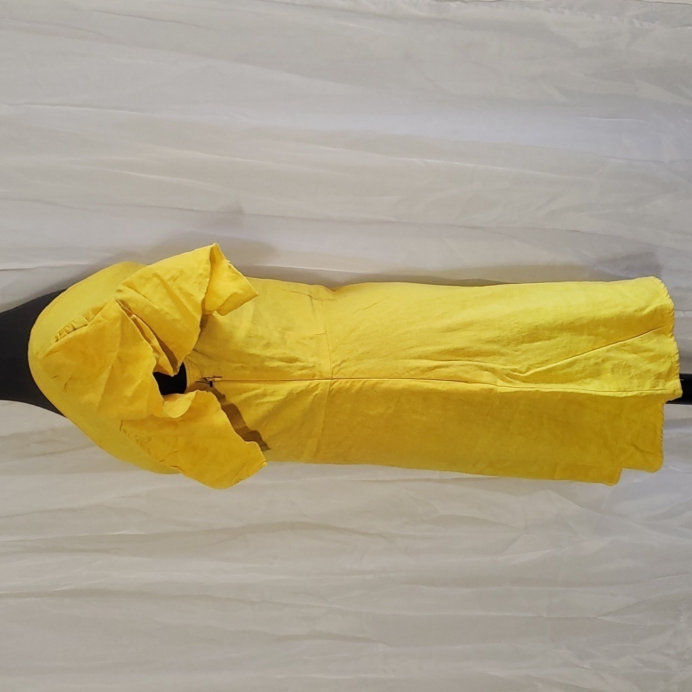 A.n.  day yellow dress Size 2 - Picture 3 of 16